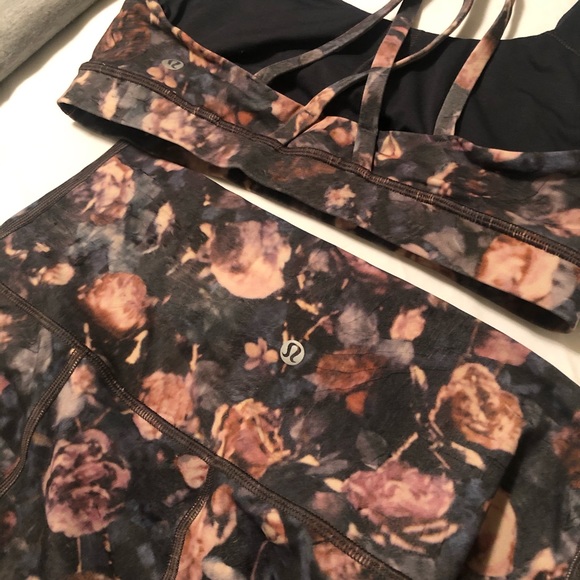 lululemon athletica Other - Floral lululemon matching set!